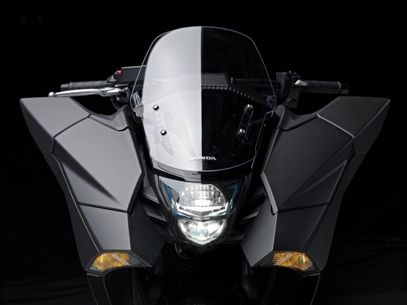 Illustration for article titled Honda's Anime-Inspired Bike Is A Stealth Bomber On Two Wheels